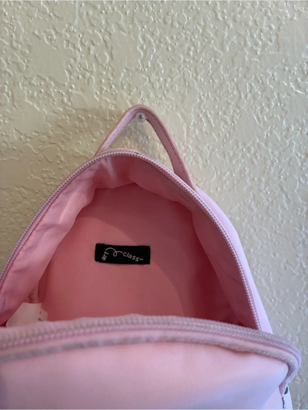 art class Pink Mini Backpack with Sparkle Front Pocket